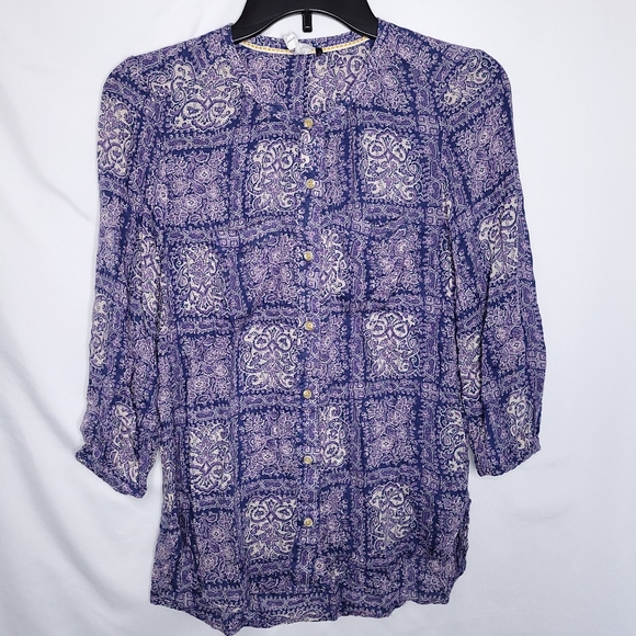 Anthropologie Tops - ANTHROPOLOGIE AKEMI + KIN Women's Boho 3/4 Sleeve Top XS